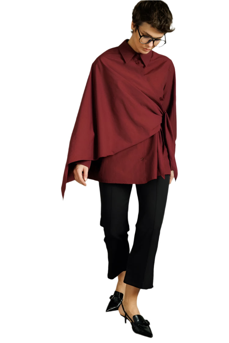 Shirt with Removable Scarf