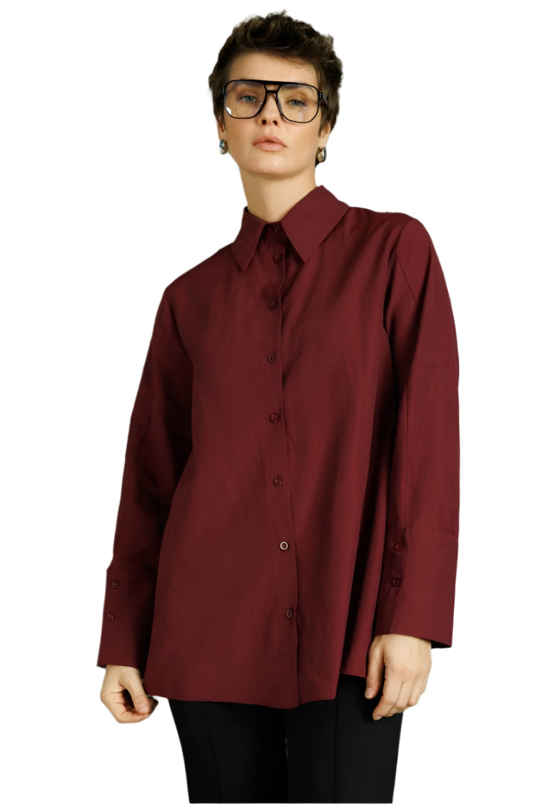 Shirt with Removable Scarf