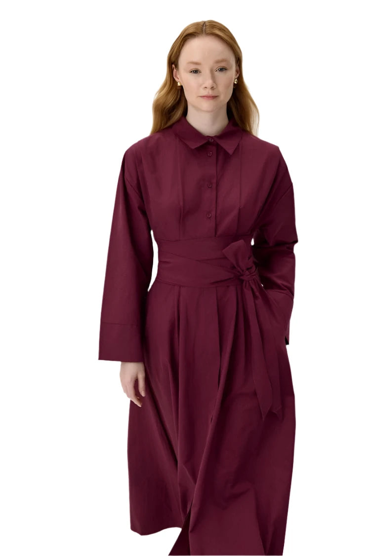 Belted Shirt Dress
