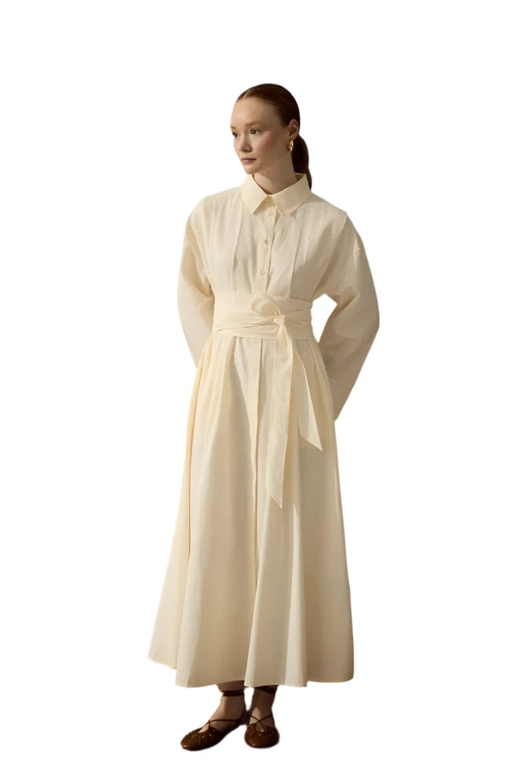 Belted Shirt Dress